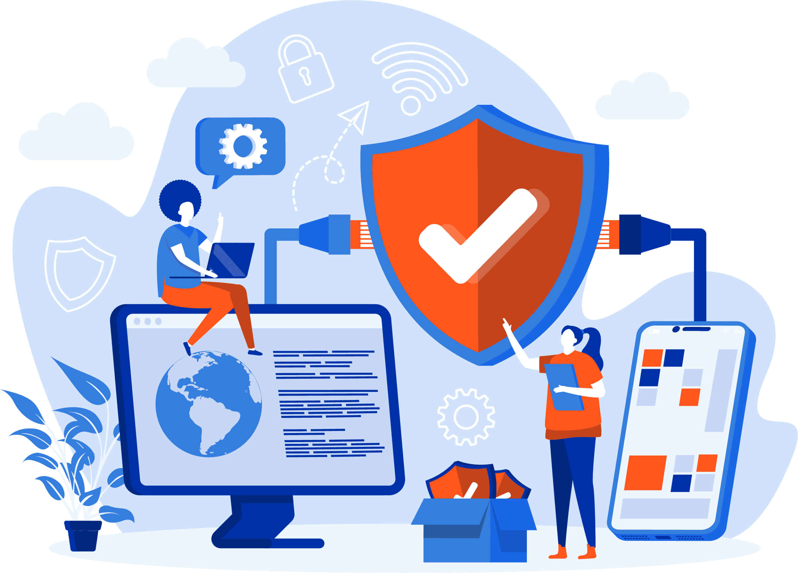 Beheerde IT-diensten voor het MKB, geleverd in cloud-, on-premises- en hybride omgevingen
