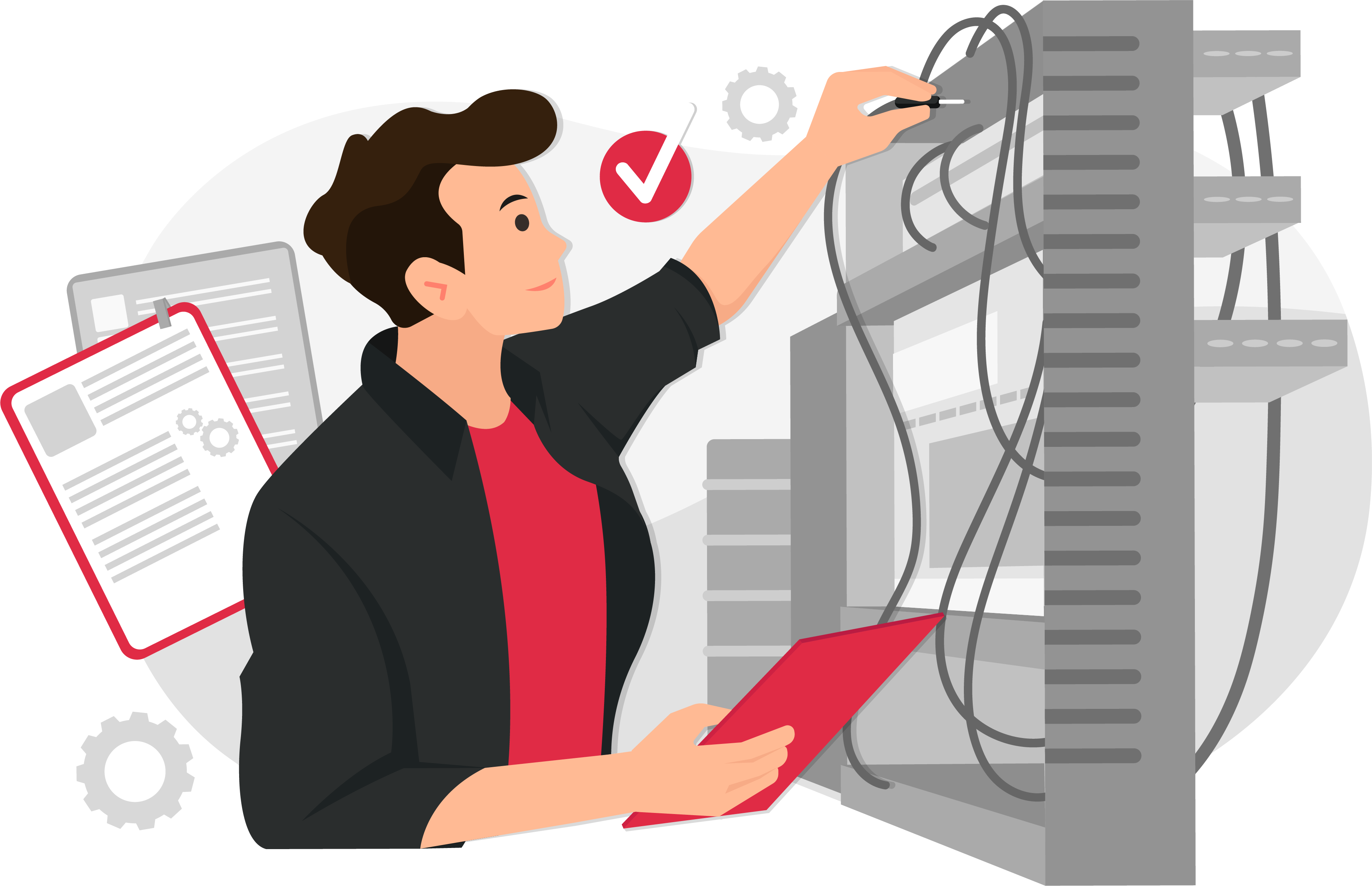 Specialisten op het gebied van IT-personeelsvoorziening en projectuitvoering aan het werk