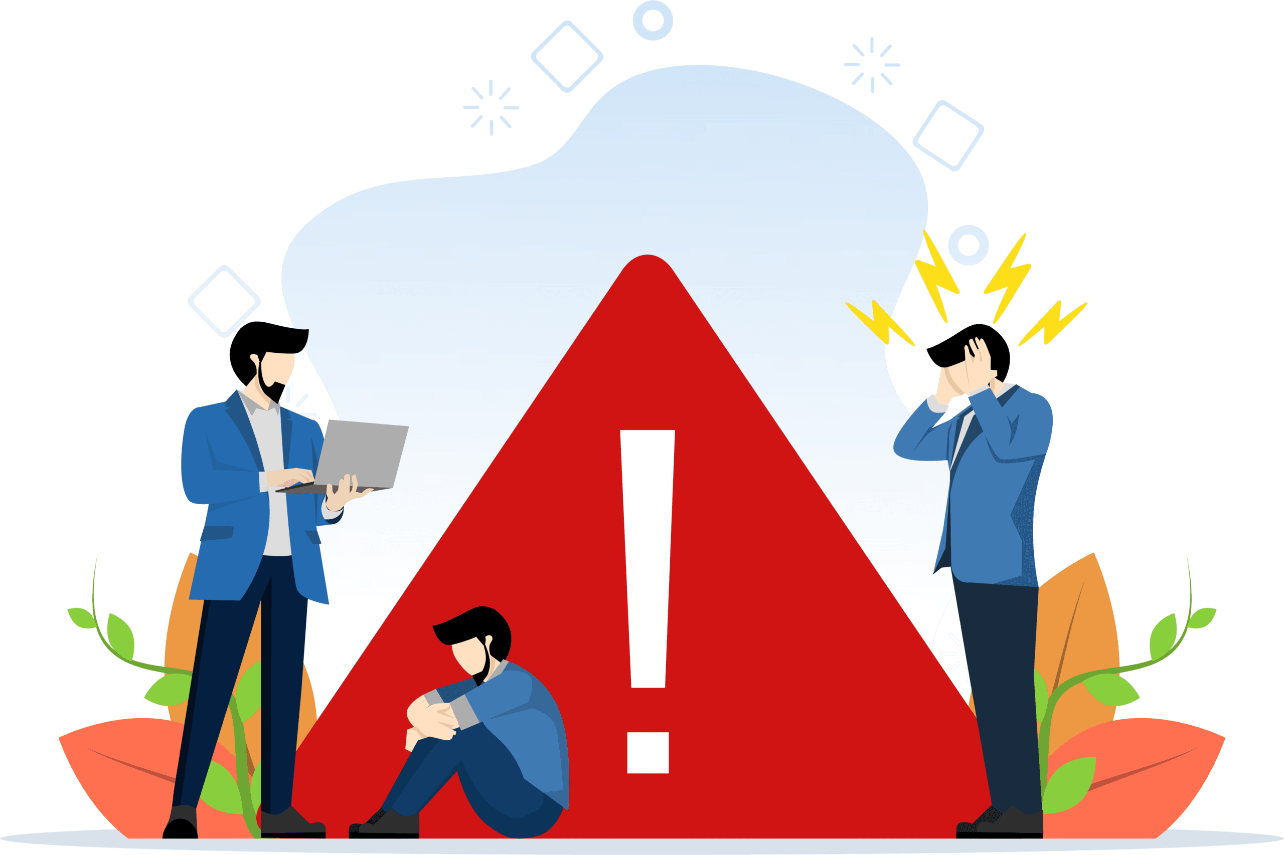 Senior-Ingenieur leistet dringenden IT-Support während eines kritischen Vorfalls